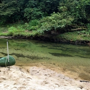 Canoagem no Rio Jaguareguava