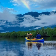 Canoagem no Rio Jaguareguava